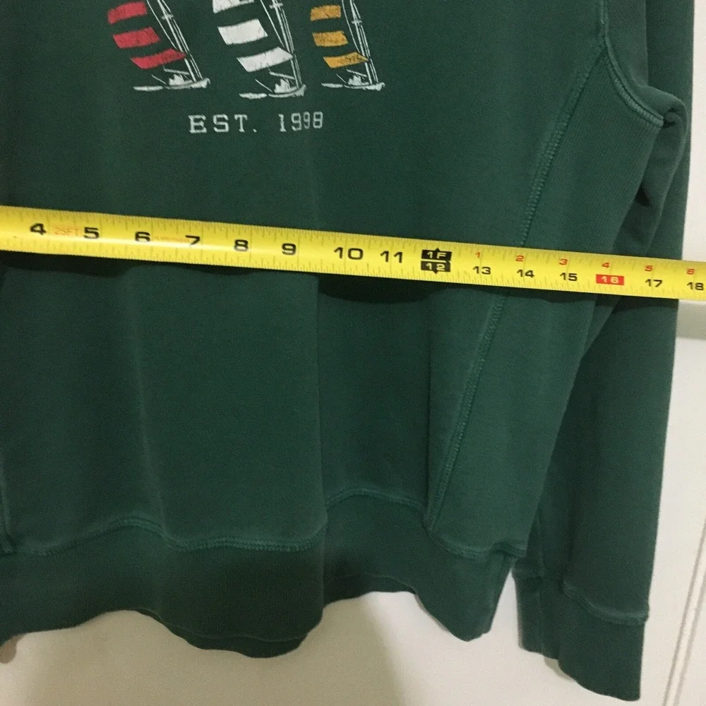 Vineyard Vines Sweatshirt Spruce Spellout Logo Cotton Pullover Kids L Read